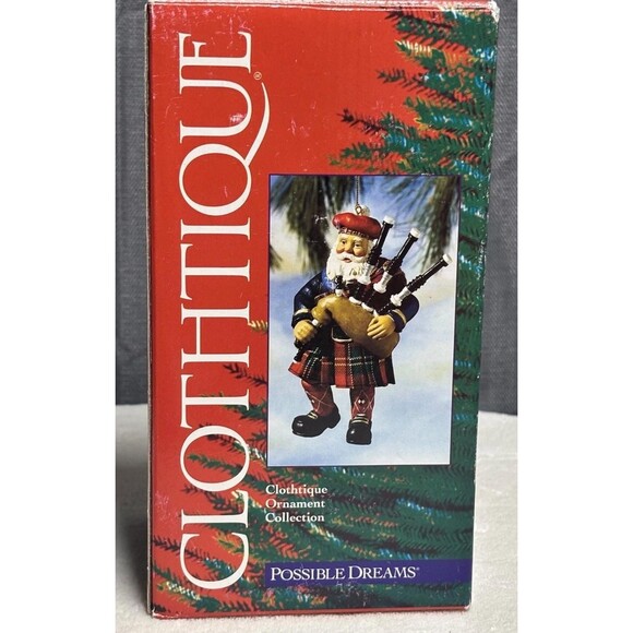 Possible Dreams Clothtique Scottish Santa Ornament 2000 - Picture 13 of 14